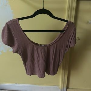 Scoop neck Bozzolo Crop Too